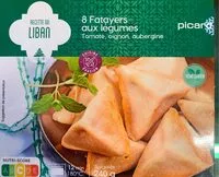 Mängden socker i Fatayers aux legumes