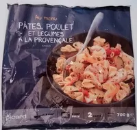 Mängden socker i Pâtes aux poulets et légumes à la provençale