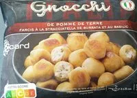 Mängden socker i Gnocchi de pomme de terre farcis à la stracciatella de burrata