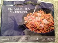 Mängden socker i Riz, crevettes à l'indienne
