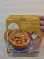 Mängden socker i Poulet bulgogi, kinchi et riz cuisiné