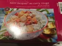 Mängden socker i Saint-Jacques au curry rouge et riz cuisiné