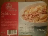 Mängden socker i Tartiflette au reblochon de Savoie AOP