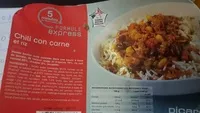 Mängden socker i Chili con carne et riz