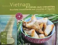 Mängden socker i 8 Cônes aux Crevettes