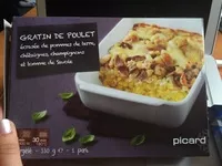 Mängden socker i Gratin de Poulet, Écrasée de Pommes de Terre, Châtaignes, Champignons et Tomme de Savoie