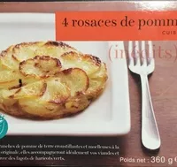 Mängden socker i 4 rosaces de pomme de terre