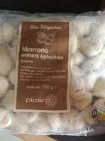 Mängden socker i Marrons entiers épluchés