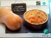 Mängden socker i Crumble de courge butternut aux épices douces