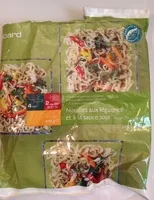 Mängden socker i Nouilles au legumes
