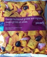 Mängden socker i Courge butternut grillée aux oignons rouges grillés et olives