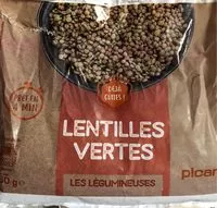 Mängden socker i Lentilles vertes