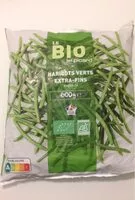 Mängden socker i Haricots verts extra-fins bio