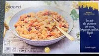 Mängden socker i Ecrasé de pomme de terre, legumes grillés, figue