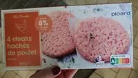 Mängden socker i 4 steaks hachés de poulet surgelés