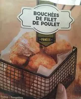 Mängden socker i Bouchee de filet de poulet panées