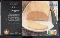 Mängden socker i Fois gras de canard entier du sud ouest à la fleur de sel