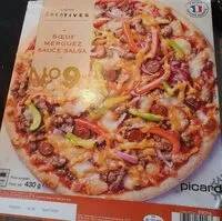 Mängden socker i Pizza N°9 - Bœuf, merguez, sauce Salsa