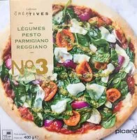Mängden socker i Pizza N°3 - Légumes, Pesto, Parmesano Reggiano