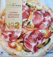 Mängden socker i Pizza Coppa Légumes Burrata