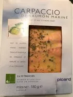 Mängden socker i Carpaccio de saumon mariné