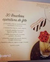 Mängden socker i 30 Bouchées Apéritives de Fête