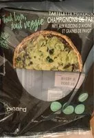 Mängden socker i Tartelette poireaux, champignons de paris