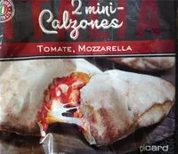 Mängden socker i 2 mini-Calzones Tomate, Mozzarella