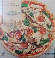Mängden socker i Pizza Tomate, Poulet mariné, Artichaut