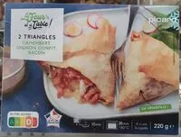 Mängden socker i 2 Triangles (Camembert, Oignon confit, Bacon)