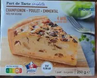 Mängden socker i Part de tarte inédite Champignons Poulet Emmental