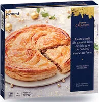 Mängden socker i Tourte confit de canard bloc de foie gras