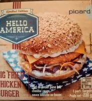 Mängden socker i Big fried chicken burger