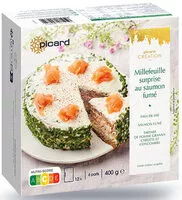 Mängden socker i Millefeuille surprise au saumon fumé