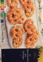Mängden socker i 12 mini bretzels aux fromages