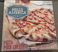 Mängden socker i Hello America Pizza Pâte Cheesy, Saucissen Ketchup, Mozzarella et Cheddar