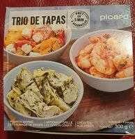 Mängden socker i Trio de tapas