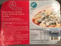 Mängden socker i Gnocchis au chèvre et aux épinards sauce tomate