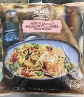 Mängden socker i Wok de saumon, nouilles et légumes, sauce Teriyaki