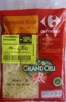 Mängden socker i Emmental Français Est-Central Au lait cru