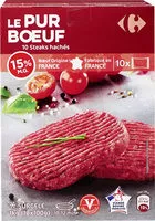 Mängden socker i Le Pur bœuf 10 steaks hachés
