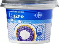 Mängden socker i Crème fraîche épaisse légère