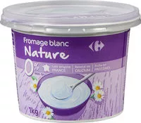 Mängden socker i Fromage Blanc Nature 0%