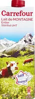 Mängden socker i Lait de Montagne Entier