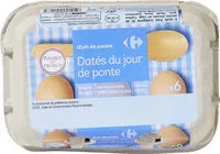 Mängden socker i Oeufs de poules Datés du jour de ponte.