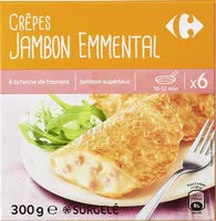 Mängden socker i 6 Crêpes Jambon Emmental