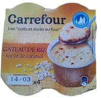 Mängden socker i Gâteau de riz sur lit de caramel