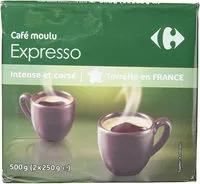 Mängden socker i Café moulu - Espresso