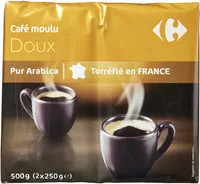 Mängden socker i 100% arabica café moulu