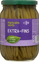 Mängden socker i Haricots verts extra-fins